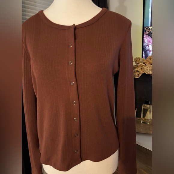 American Eagle Outfitters Terracotta Cardigan - Picture 2 of 4